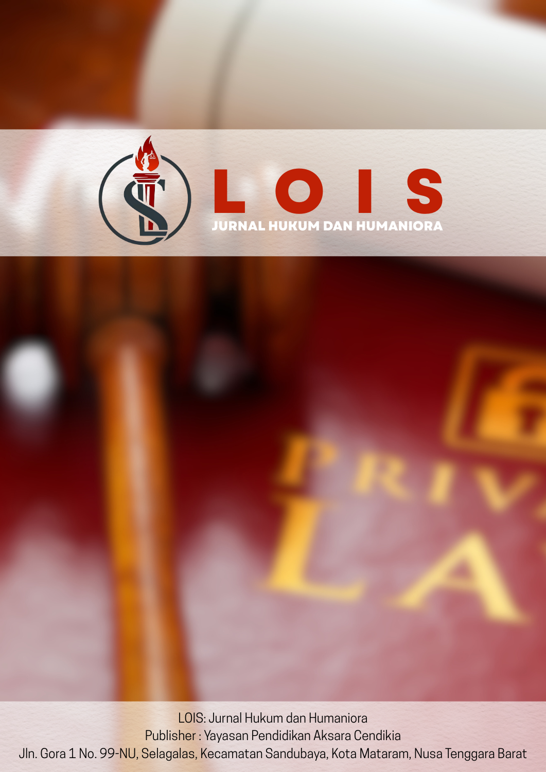 Cover Jurnal Lois Hukum dan Humaniora